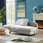 Artemax chaise lounge with storage and solid wood legs by La Spezia additional picture 10