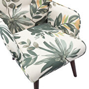 Green linen chair with ottoman for indoor home and living room by La Spezia additional picture 11