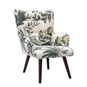 Green linen chair with ottoman for indoor home and living room by La Spezia additional picture 9
