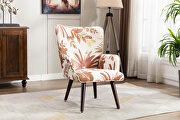 Brown linen chair with ottoman for indoor home and living room by La Spezia additional picture 8