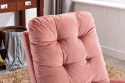 Pink velvet upholstered rocking chair by La Spezia additional picture 2