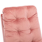 Pink velvet upholstered rocking chair by La Spezia additional picture 3