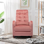 Pink velvet upholstered rocking chair by La Spezia additional picture 4