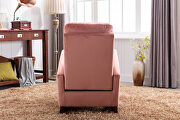 Pink velvet upholstered rocking chair by La Spezia additional picture 8
