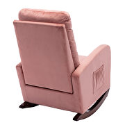 Pink velvet upholstered rocking chair by La Spezia additional picture 10