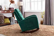 Green velvet upholstered rocking chair by La Spezia additional picture 15