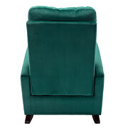 Green velvet upholstered rocking chair by La Spezia additional picture 17