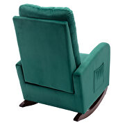 Green velvet upholstered rocking chair by La Spezia additional picture 18