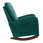 Green velvet upholstered rocking chair by La Spezia additional picture 19