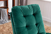 Green velvet upholstered rocking chair by La Spezia additional picture 4