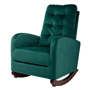 Green velvet upholstered rocking chair by La Spezia additional picture 10