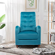 Blue velvet upholstered rocking chair by La Spezia additional picture 11