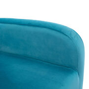 Blue velvet upholstered rocking chair by La Spezia additional picture 16