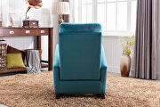 Blue velvet upholstered rocking chair by La Spezia additional picture 7