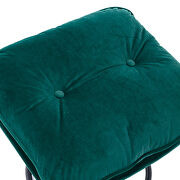 Green velvet accent chair with ottoman set by La Spezia additional picture 12