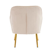 Modern beige soft velvet material accent chair by La Spezia additional picture 5