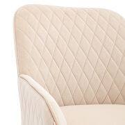 Modern beige soft velvet material accent chair by La Spezia additional picture 8