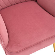 Modern pink soft velvet material accent chair by La Spezia additional picture 8