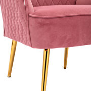 Modern pink soft velvet material accent chair by La Spezia additional picture 10