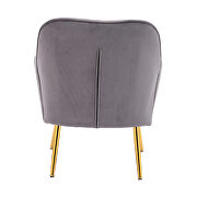Modern gray soft velvet material accent chair by La Spezia additional picture 4