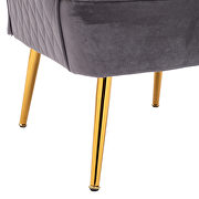 Modern gray soft velvet material accent chair by La Spezia additional picture 5
