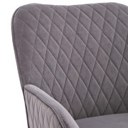 Modern gray soft velvet material accent chair by La Spezia additional picture 6
