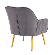 Modern gray soft velvet material accent chair by La Spezia additional picture 7