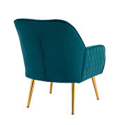 Modern teal soft velvet material accent chair by La Spezia additional picture 2