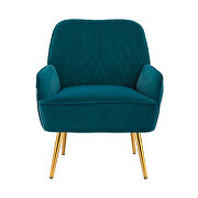 Modern teal soft velvet material accent chair by La Spezia additional picture 12
