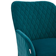 Modern teal soft velvet material accent chair by La Spezia additional picture 7