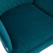 Modern teal soft velvet material accent chair by La Spezia additional picture 10