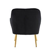 Modern black soft velvet material accent chair by La Spezia additional picture 2