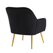 Modern black soft velvet material accent chair by La Spezia additional picture 11