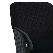 Modern black soft velvet material accent chair by La Spezia additional picture 12