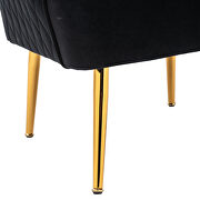 Modern black soft velvet material accent chair by La Spezia additional picture 5