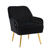 Modern black soft velvet material accent chair by La Spezia additional picture 10
