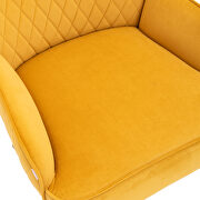 Modern yellow soft velvet material accent chair by La Spezia additional picture 11