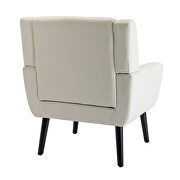 Modern beige soft velvet material ergonomics accent chair by La Spezia additional picture 11