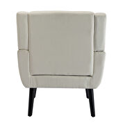 Modern beige soft velvet material ergonomics accent chair by La Spezia additional picture 12