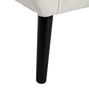 Modern beige soft velvet material ergonomics accent chair by La Spezia additional picture 6