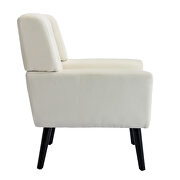 Modern beige soft velvet material ergonomics accent chair by La Spezia additional picture 7