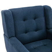 Modern blue soft velvet material ergonomics accent chair by La Spezia additional picture 12