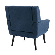 Modern blue soft velvet material ergonomics accent chair additional photo 5 of 11