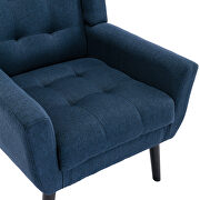 Modern blue soft velvet material ergonomics accent chair by La Spezia additional picture 8