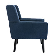 Modern blue soft velvet material ergonomics accent chair by La Spezia additional picture 9