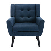 Modern blue soft velvet material ergonomics accent chair by La Spezia additional picture 10