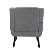 Modern light gray soft velvet material ergonomics accent chair by La Spezia additional picture 2