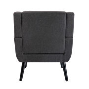 Modern dark gray soft velvet material ergonomics accent chair by La Spezia additional picture 2