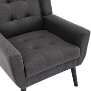 Modern dark gray soft velvet material ergonomics accent chair by La Spezia additional picture 11