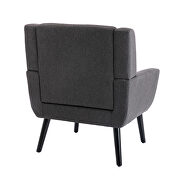 Modern dark gray soft velvet material ergonomics accent chair by La Spezia additional picture 7